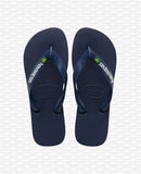 Havaianas Brasil Logo Navy Blue