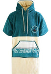 WAVE HAWAII - WAVE HAWAII Poncho Petrol, Velours