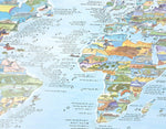 Awesome Maps Kitesurfspots Karte aus Papier