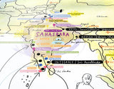 Awesome Maps Yoga Map Karte aus Papier